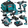 Makita DLX6125TX1 - 18V 5.0Ah Cordless Brushless 6 Piece Combo Kit Combo Kits 18v